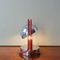 Lampe de Bureau Rouge en Chrome, Espagne, 1970s 9