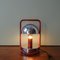 Spanish Red Chrome Table Lamp, 1970s, Image 6