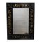 French Black Glass Mirror, Image 1