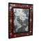 French Red Glass Mirror 1