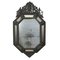Französischer Spiegel mit Quecksilberrahmen aus 19. Jahrhundert mit oxidiertem Messingrahmen 7