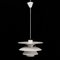 Lámparas de techo PH 5-4.5 vintage Charlottenborg blancas de Poul Henningsen para Louis Poulsen, años 70. Juego de 2, Imagen 1