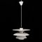 Vintage PH 5-4.5 White Charlottenborg Ceiling Lamps by Poul Henningsen for Louis Poulsen, 1970s, Set of 2 1