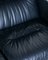Vintage Black Leather Sofa from Cinova, 1970s 3
