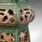 Antiker Englischer Pflanzenständer aus Keramik 10