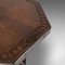 Antique Oak Revolving Table Top Platter 9