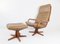Cognac Leather Lounge Chair & Ottoman from Berg Furniture, 1970s, Set of 2 6