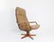 Cognac Leather Lounge Chair & Ottoman from Berg Furniture, 1970s, Set of 2 5
