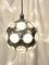Steel and Oculus Glass Orb Chandelier by Oscar Torlasco for Lumi, Italy, 1960s 3
