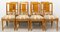 Empire Style French Elm Dining Chairs, 1920s, Set of 8, Image 1