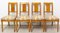 Empire Style French Elm Dining Chairs, 1920s, Set of 8 3