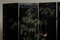Biombo de chinoiserie doblado de doble cara plegable verde, años 70, Imagen 13