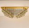 Gold-Plated Piramide Venini Style Flush Mount, 1970s, Italy 19