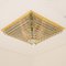 Gold-Plated Piramide Venini Style Flush Mount, 1970s, Italy 4