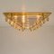 Gold-Plated Piramide Venini Style Flush Mount, 1970s, Italy 15