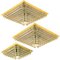 Vergoldete Piramide Venini Stil Deckenlampe, 1970er, Italien 1