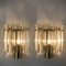 Clear Glass and Brass Wall Lights by J. T. Kalmar, Austria, 1960s, Set of 2 8