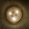 Brass and Blown Murano Glass Wall Light / Flush Mount, 1960s, Image 3