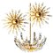 Crystal and Gilded Brass Italian Light Fixtures from Stilkronen, Set of 3, Image 1