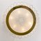 Large Organic Glass and Brass Flush Mount from Doria, 1970s 12
