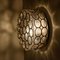 Circle Iron and Bubble Glass Sconce from Glashütte, 1960s, Image 15