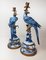Gilt Brass Porcelain Parrot Standing Candlesticks, Set of 2, Image 6