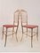 Italian Brass Chairs from Chiavari Upholstered in Pink Velvet, Set of 2 2