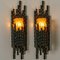 Brutalist Sconce with Murano Glass by Marcello Fantoni, 1960s 8