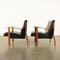 Armchairs by Mario Bellini Stained Beech, 1960s, Set of 2 11