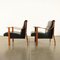 Armchairs by Mario Bellini Stained Beech, 1960s, Set of 2, Image 11