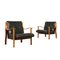 Armchairs by Mario Bellini Stained Beech, 1960s, Set of 2, Image 1