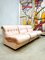 Mid-Century Modular Sofa in Soft Pink Velvet 3