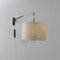 Lampada da parete allungabile con paralume in fibra di vetro, Italia, anni '50, Immagine 2