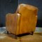 Vintage Light Brown Leather Armchair 3