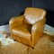 Vintage Light Brown Leather Armchair 2