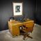 Vintage Brown Oak Desk, 1950s 3