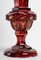 Dark Red Bohemian Crystal Vases, Set of 2, Image 4