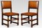 Leather Upholstered Oak Dining Chairs, Set of 8 4