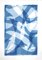 Line Konturen mit Farbverlauf, Monotype Blue Tones Prints, Avantgarde Stil, 2021 1