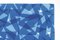 Geometric Triangles Pattern Print, Cutout Layer Paper Cyanotype In Blue Tones, 2021 4