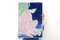 Hashiguchi Goyo Inspiriert von Ukiyo-e, Cyanotypie in Blau, Handgemaltes Gemälde, 2021 6