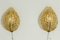 Swedish Modern Glass Wall Lamps from Orrefors, Set of 2 1