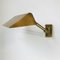 Vintage Brass Wall Light from Hillebrand 4