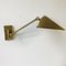 Vintage Brass Wall Light from Hillebrand 5