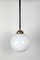 Deckenlampe aus Opalglas, 1920er 9