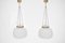 White Glass Continental Pendant Lights, Set of 2 9