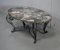 Coffee Table in Marble and Wrought Iron, 1950s 3