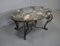 Tavolino da caffè in marmo e ferro battuto, anni '50, Immagine 2