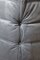 Elephant Grey Velvet Togo Corner Chair, 2- and 3-Seat Sofa by Michel Ducaroy for Ligne Roset, Set of 3 4