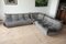 Sedia ad angolo Togo in velluto grigio con divano a due e tre posti di Michel Ducaroy per Ligne Roset, set di 3, Immagine 1